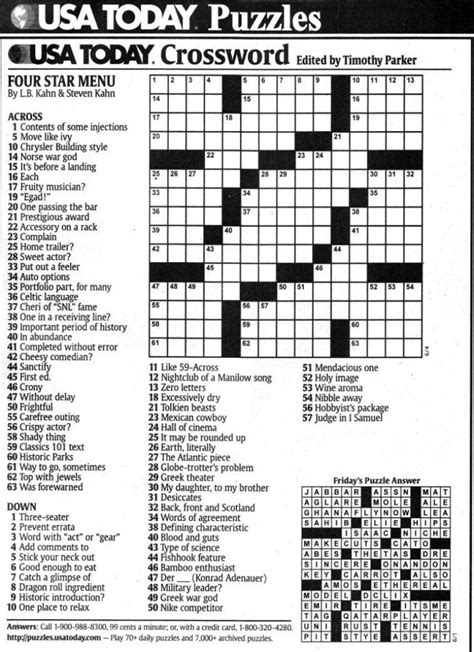 Daily Quick Crossword